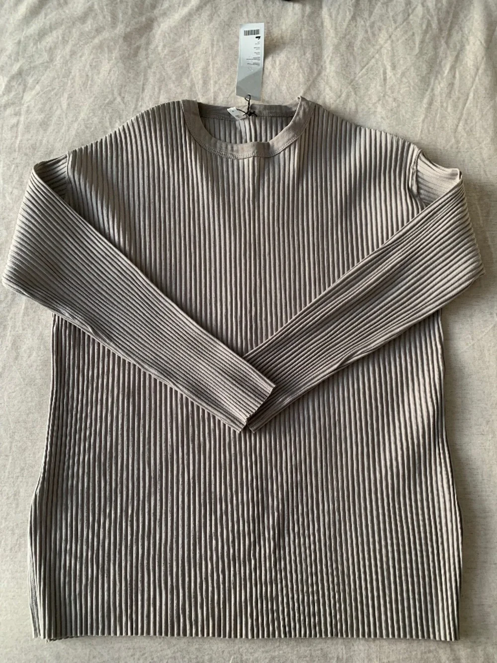 KOTN Blouse Women’s Opal Gary 97% Egyptian Cotton Ribbed long sleeve size L - Picture 10 of 13